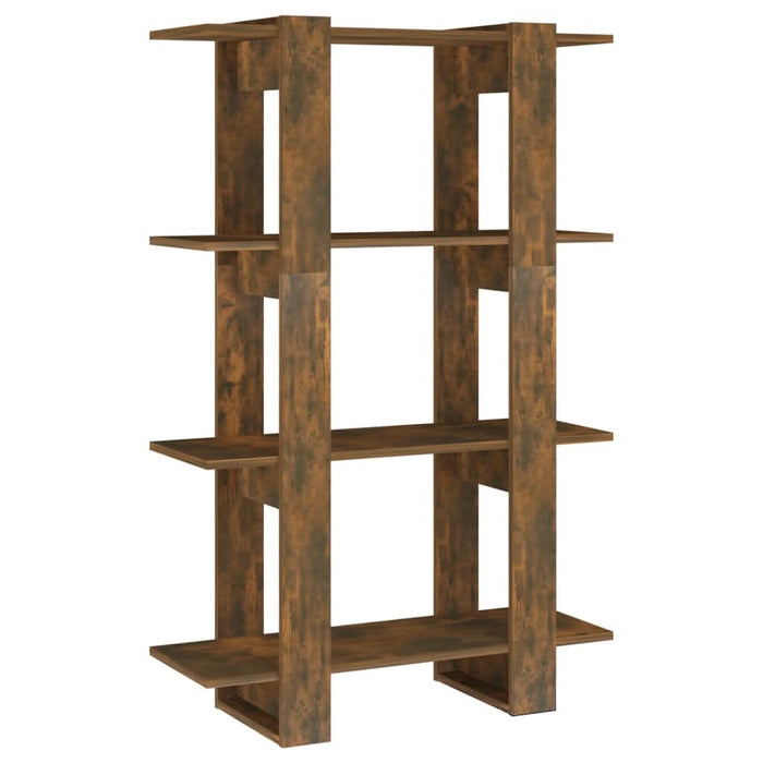 Bibliotecă/Separator cameră, stejar afumat, 80x30x123,5 cm - WALTI WALTI