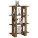 Bibliotecă/Separator cameră, stejar afumat, 80x30x123,5 cm - WALTI WALTI