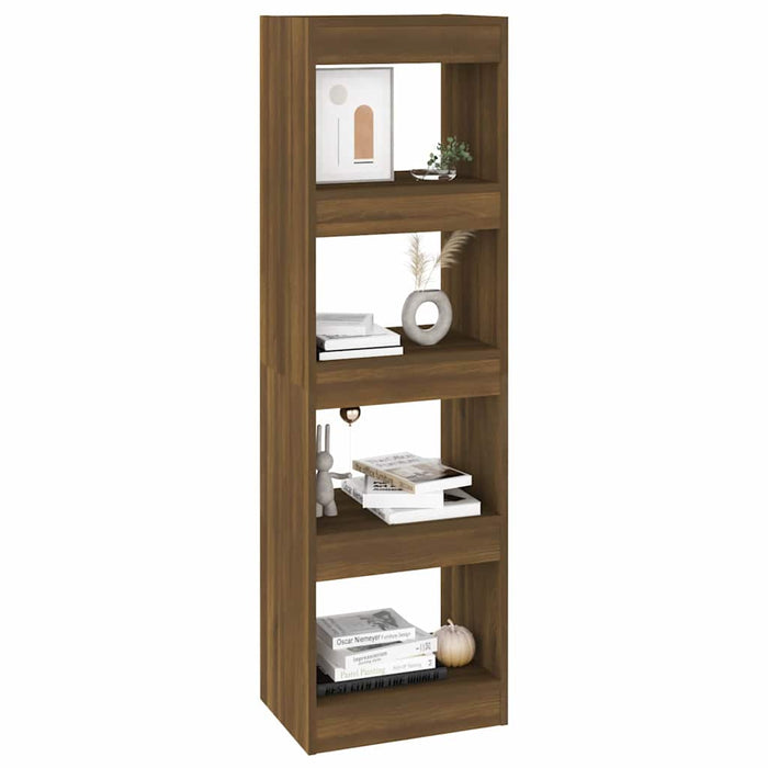 Bibliotecă/Separator de cameră, stejar afumat, 40x30x135 cm WALTI