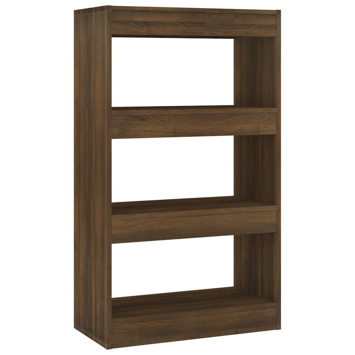 813604 vidaXL Book Cabinet/Room Divider Brown Oak 60x30x103 cm Chipboard WALTI