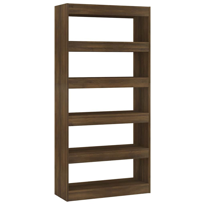 Bibliotecă/Separator cameră, stejar maro, 80x30x166 cm, PAL WALTI