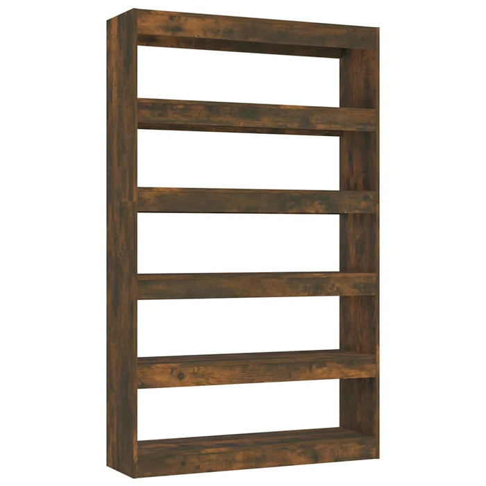 Bibliotecă/Separator cameră, stejar fumuriu, 100x30x166 cm WALTI