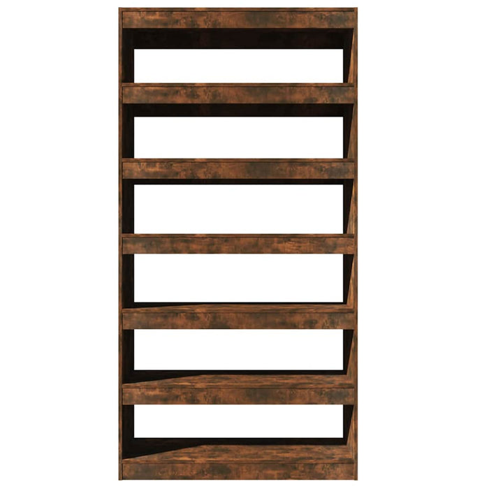 Bibliotecă/Separator cameră stejar afumat 100x30x198 cm lemn WALTI