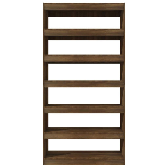 Bibliotecă/Separator cameră, stejar maro, 100x30x198 cm, lemn WALTI