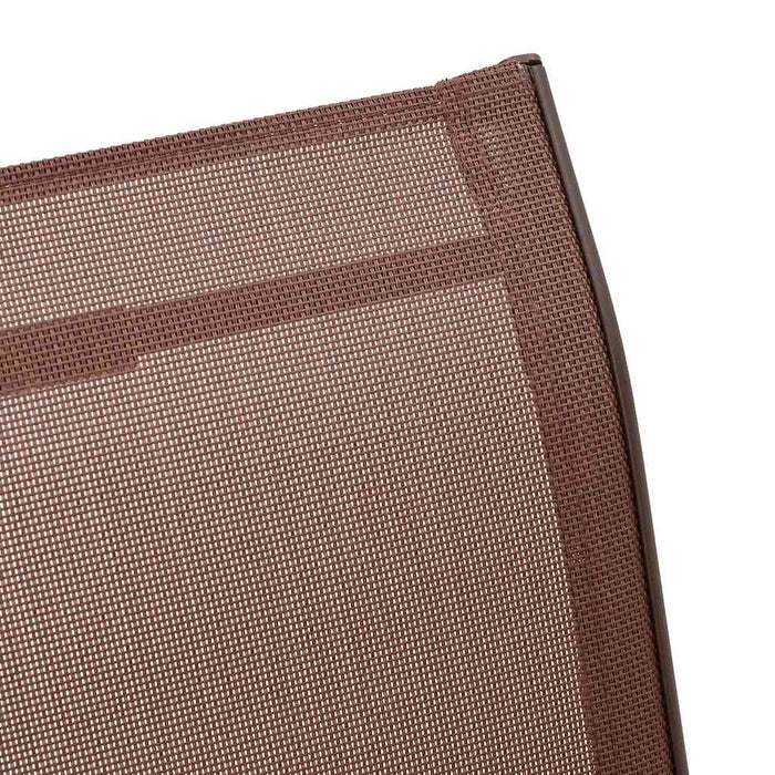 Scaune de grădină stivuibile, 2 buc., maro, textilenă - WALTI WALTI