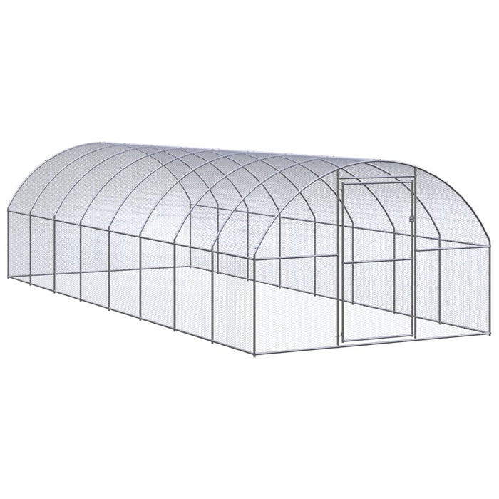 Coteț de găini pentru exterior, 3x8x2 m, oțel zincat - WALTI WALTI