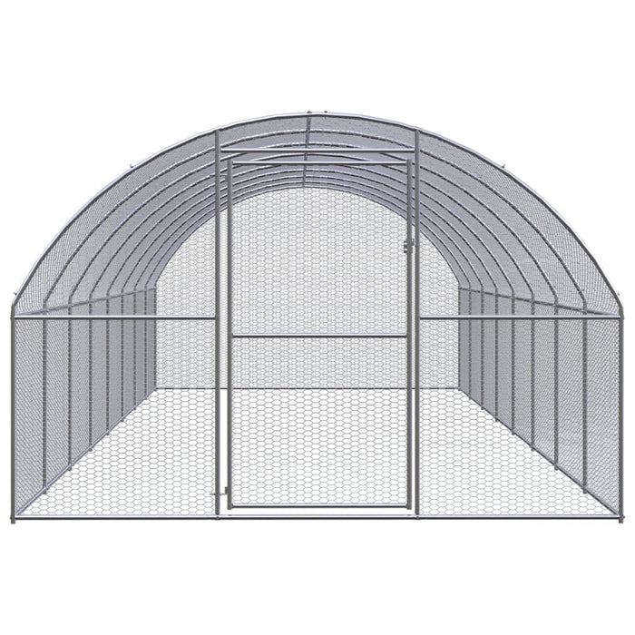 Coteț de găini pentru exterior, 3x8x2 m, oțel zincat - WALTI WALTI