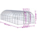 Coteț de găini pentru exterior, 3x8x2 m, oțel zincat - WALTI WALTI