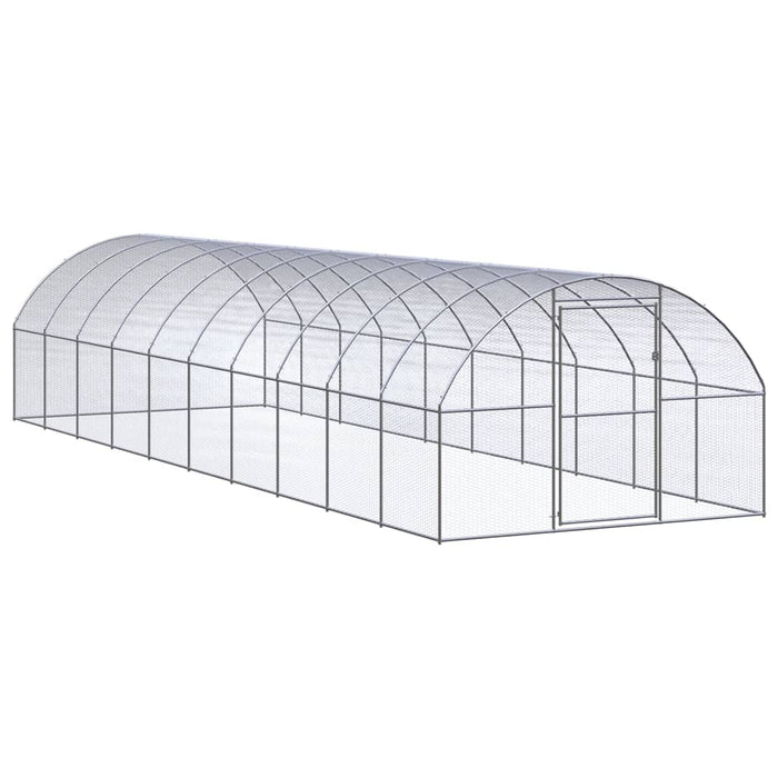 Coteț de găini pentru exterior, 3x10x2 m, oțel zincat - WALTI WALTI