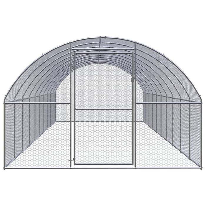 Coteț de găini pentru exterior, 3x10x2 m, oțel zincat - WALTI WALTI