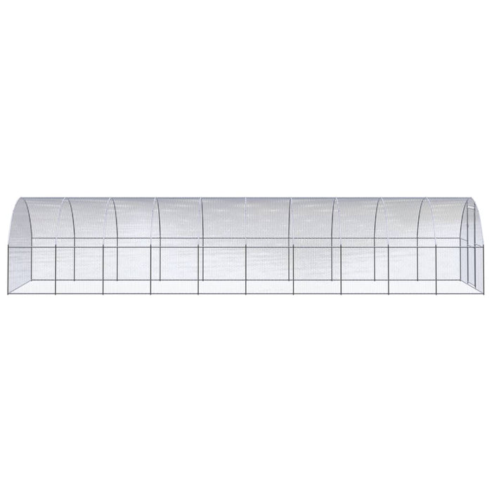 Coteț de găini pentru exterior, 3x10x2 m, oțel zincat - WALTI WALTI
