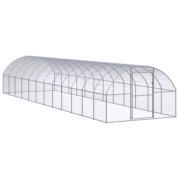 Coteț de găini pentru exterior, 3x12x2 m, oțel zincat - WALTI WALTI