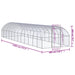 Coteț de găini pentru exterior, 3x12x2 m, oțel zincat - WALTI WALTI