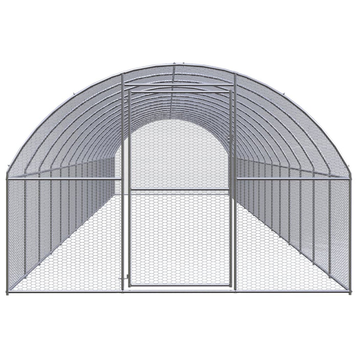 Coteț de găini pentru exterior, 3x16x2 m, oțel zincat - WALTI WALTI