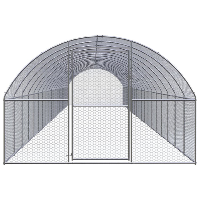 Coteț de găini pentru exterior, 3x20x2 m, oțel zincat - WALTI WALTI
