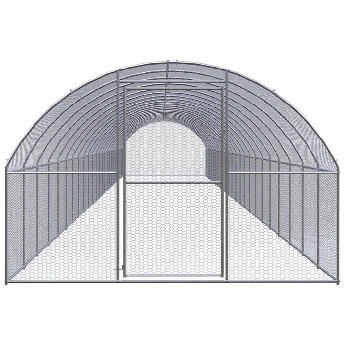 Coteț de găini pentru exterior, 3x24x2 m, oțel zincat - WALTI WALTI
