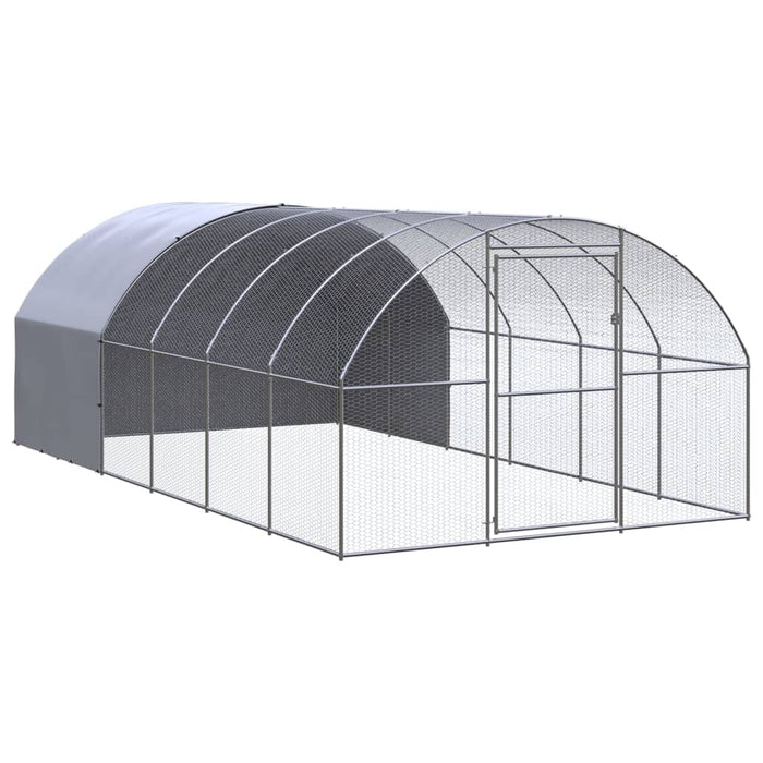 Coteț de găini pentru exterior, 3x6x2 m, oțel zincat - WALTI WALTI