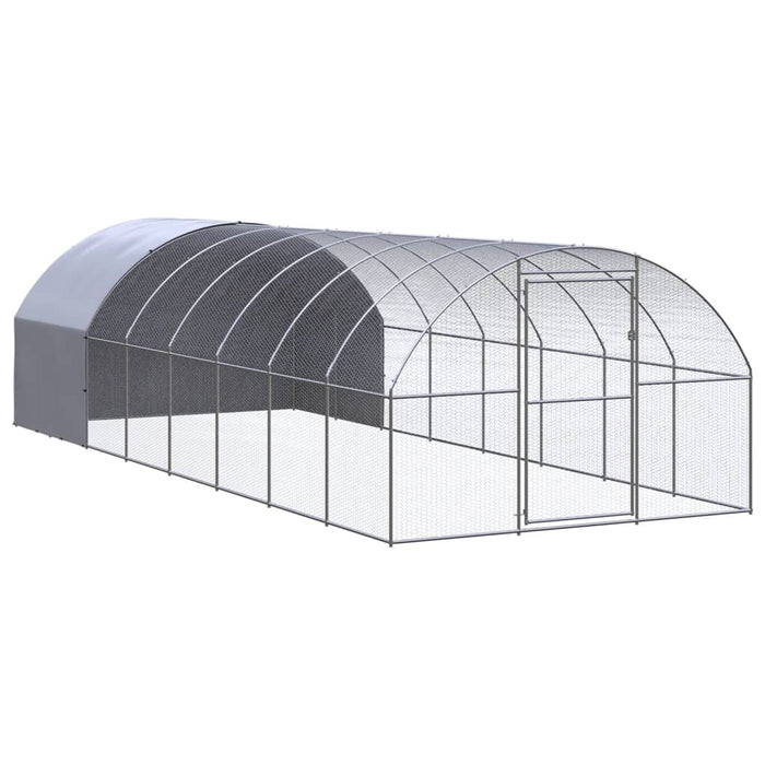 Coteț de găini pentru exterior, 3x8x2 m, oțel zincat - WALTI WALTI