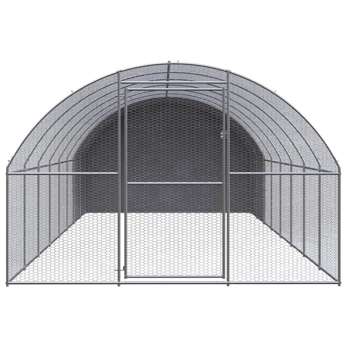 Coteț de găini pentru exterior, 3x8x2 m, oțel zincat - WALTI WALTI
