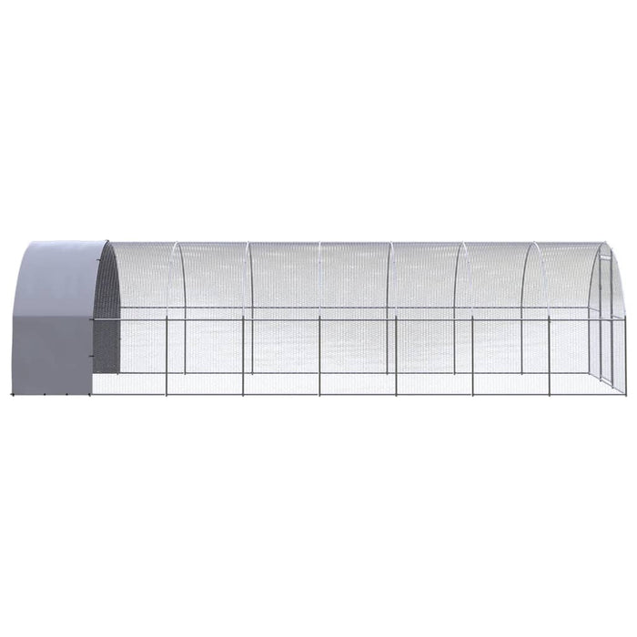 Coteț de găini pentru exterior, 3x8x2 m, oțel zincat - WALTI WALTI
