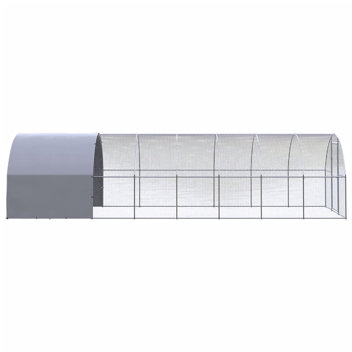 Coteț de găini pentru exterior, 3x8x2 m, oțel zincat - WALTI WALTI