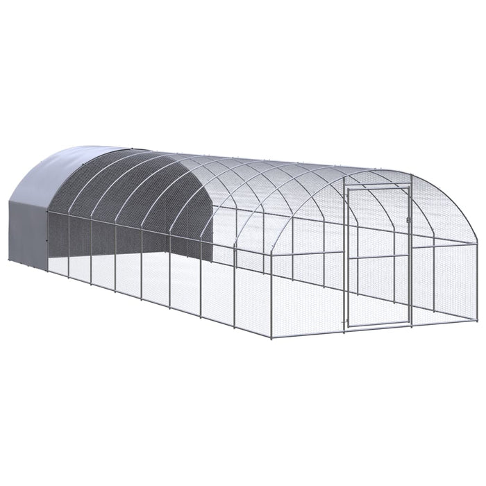 Coteț de găini pentru exterior, 3x10x2 m, oțel zincat - WALTI WALTI