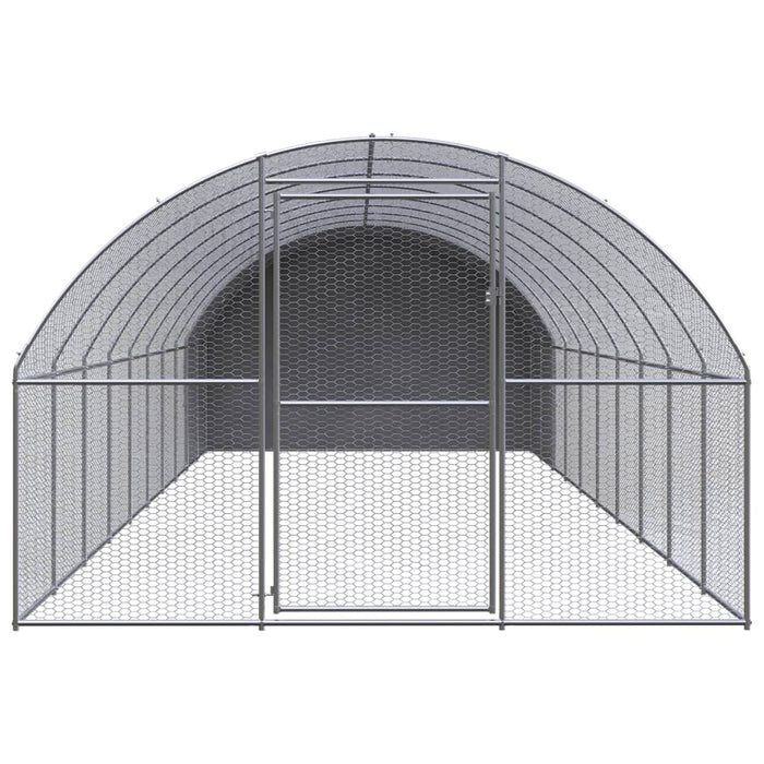 Coteț de găini pentru exterior, 3x10x2 m, oțel zincat - WALTI WALTI