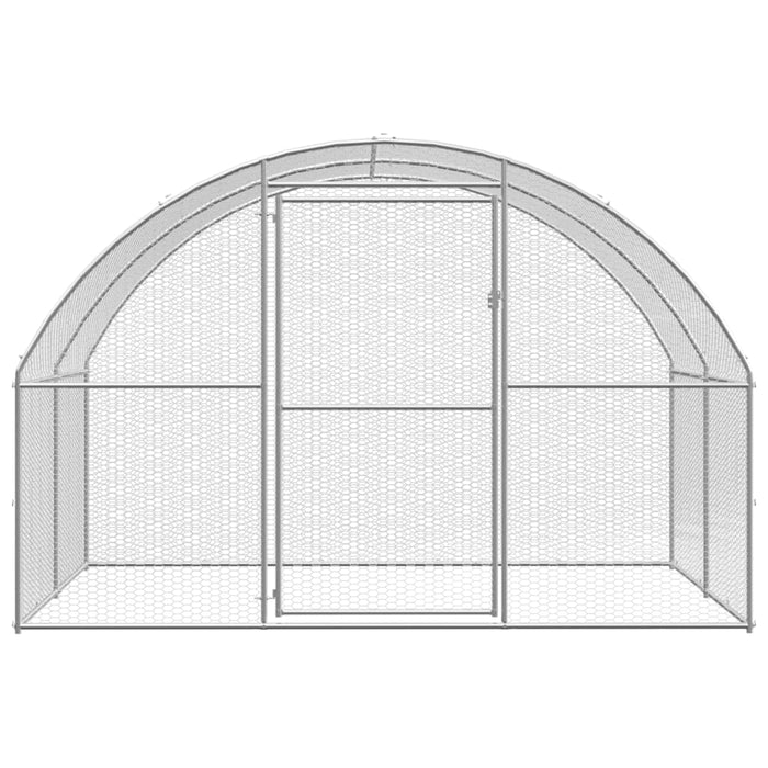 Coteț de găini pentru exterior, 3x10x2 m, oțel zincat - WALTI WALTI