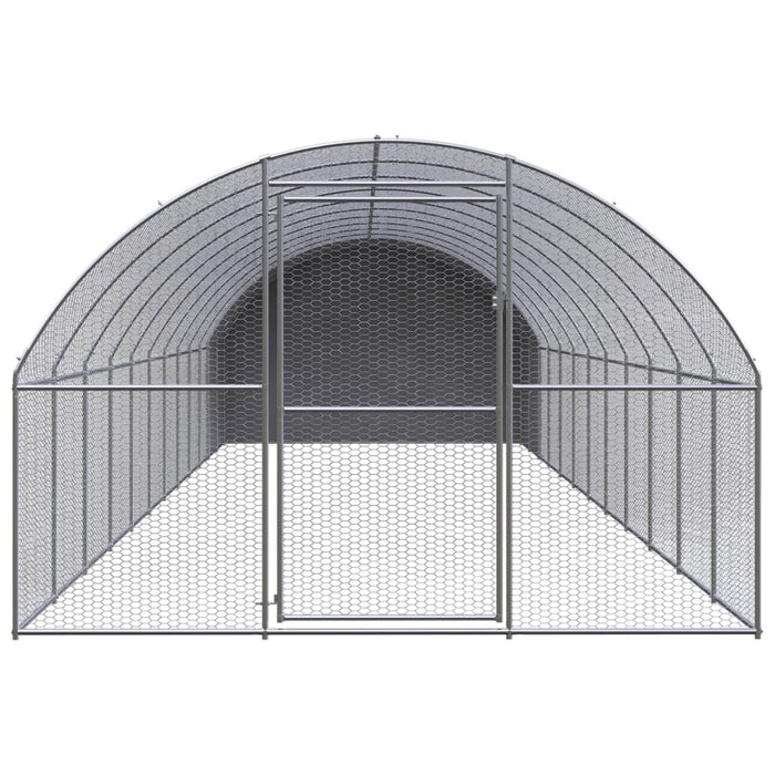 Coteț de găini pentru exterior, 3x12x2 m, oțel zincat - WALTI WALTI