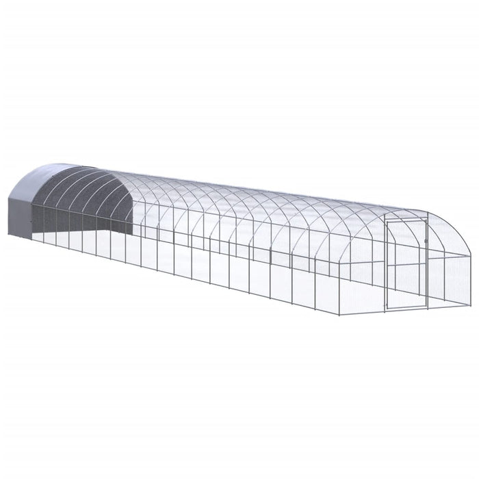 Coteț de găini pentru exterior, 3x20x2 m, oțel zincat - WALTI WALTI