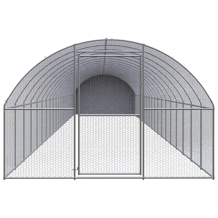Coteț de găini pentru exterior, 3x20x2 m, oțel zincat - WALTI WALTI