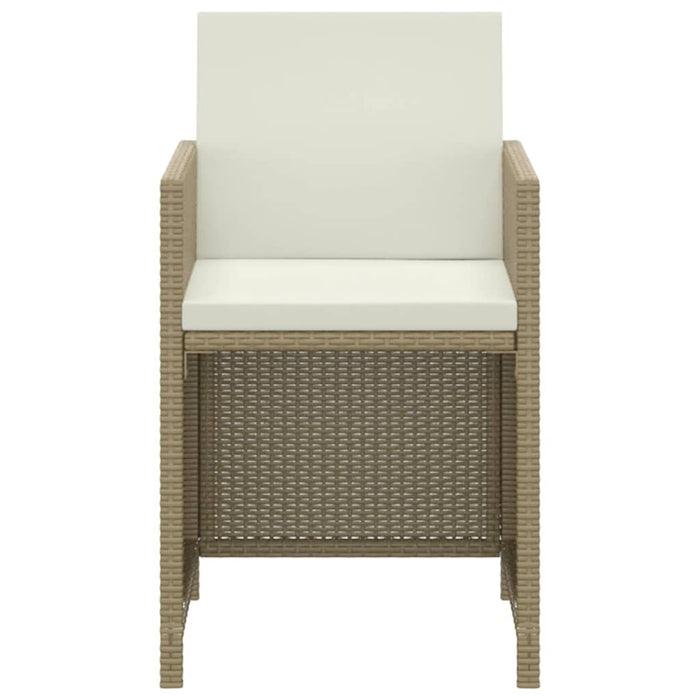 Set mobilier de grădină cu perne, 3 piese, bej, poliratan - WALTI WALTI