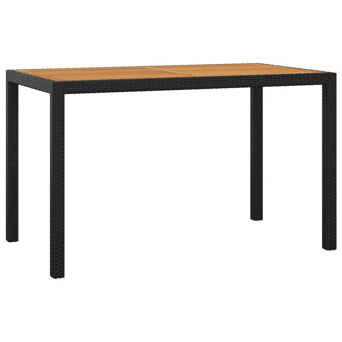 Set mobilier de grădină cu perne, 3 piese, negru, poliratan WALTI