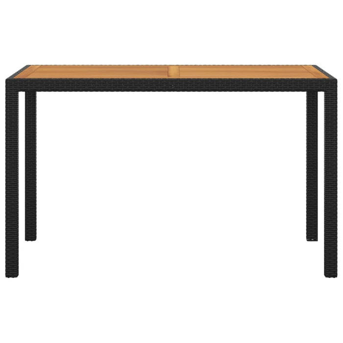 Set mobilier de grădină cu perne, 3 piese, negru, poliratan WALTI