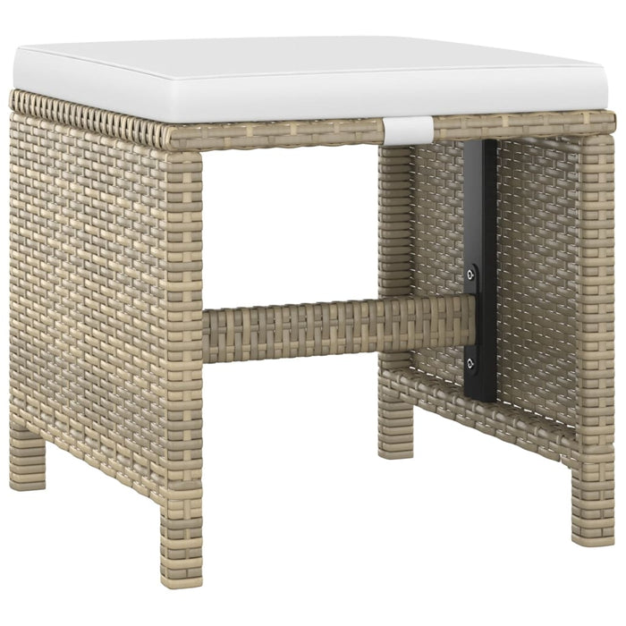 Set mobilier de grădină cu perne, 5 piese, bej, poliratan - WALTI WALTI