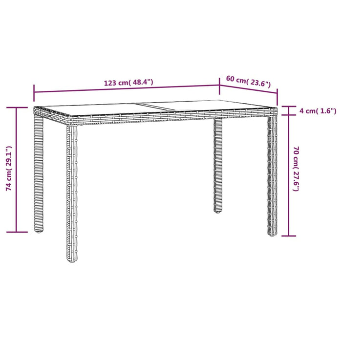 Set mobilier de grădină cu perne, 5 piese, bej, poliratan - WALTI WALTI