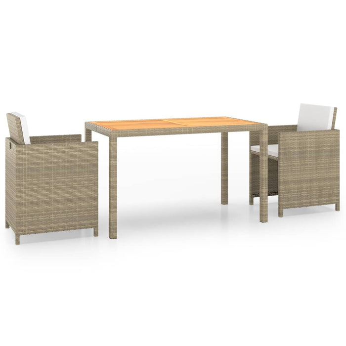 Set mobilier de grădină cu perne, 19 piese, bej, poliratan - WALTI WALTI