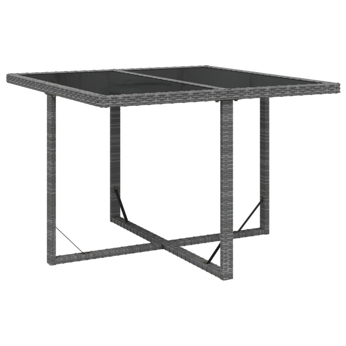 Set mobilier grădină cu perne, 9 piese, gri, poliratan - WALTI WALTI