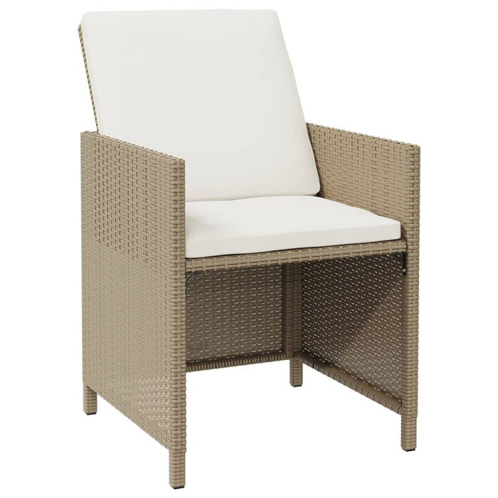 Set mobilier pentru grădină cu perne, 9 piese, bej, poliratan - WALTI WALTI