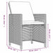 Set mobilier de grădină cu perne, 9 piese, negru, poliratan - WALTI WALTI