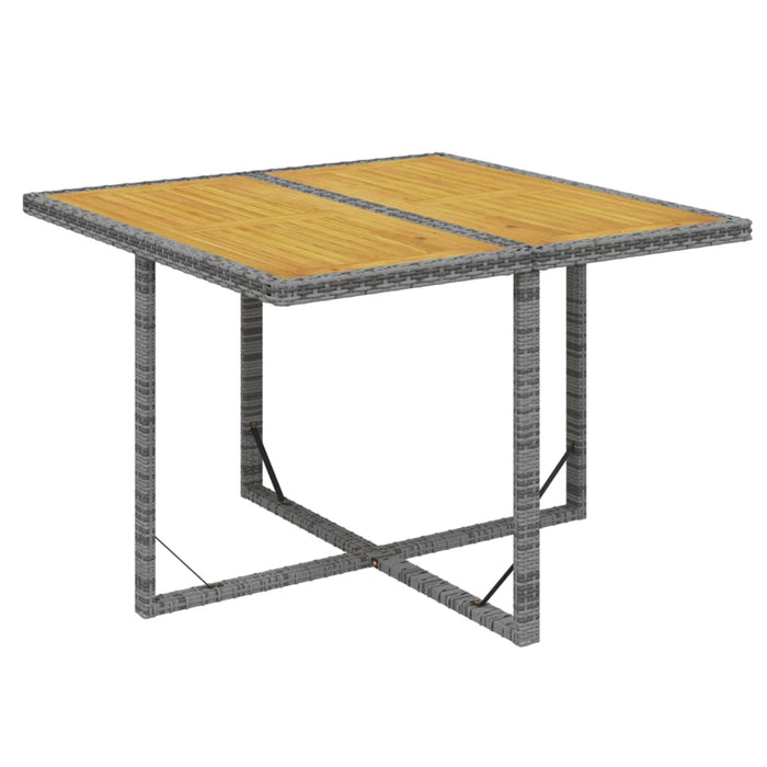 Set mobilier de grădină cu perne, 5 piese, gri, poliratan WALTI
