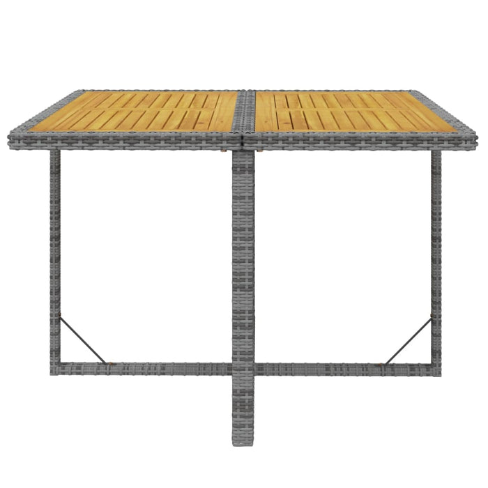 Set mobilier de grădină cu perne, 5 piese, gri, poliratan WALTI