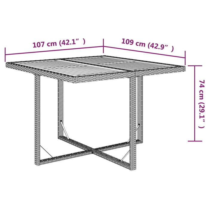 Set mobilier de grădină cu perne, 5 piese, bej, poliratan - WALTI WALTI
