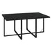 Set mobilier de grădină cu perne, 7 piese, negru, poliratan - WALTI WALTI