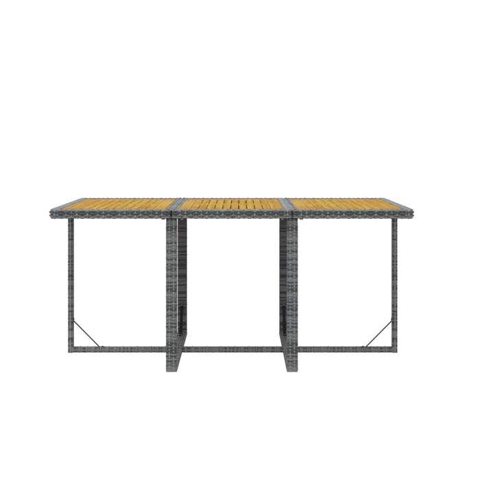 Set mobilier de grădină cu perne, 7 piese, gri, poliratan - WALTI WALTI