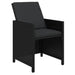 Set mobilier de grădină cu perne, 9 piese, negru, poliratan - WALTI WALTI