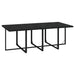 Set mobilier de grădină cu perne, 9 piese, negru, poliratan - WALTI WALTI