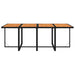 Set mobilier de grădină cu perne, 9 piese, negru, poliratan - WALTI WALTI