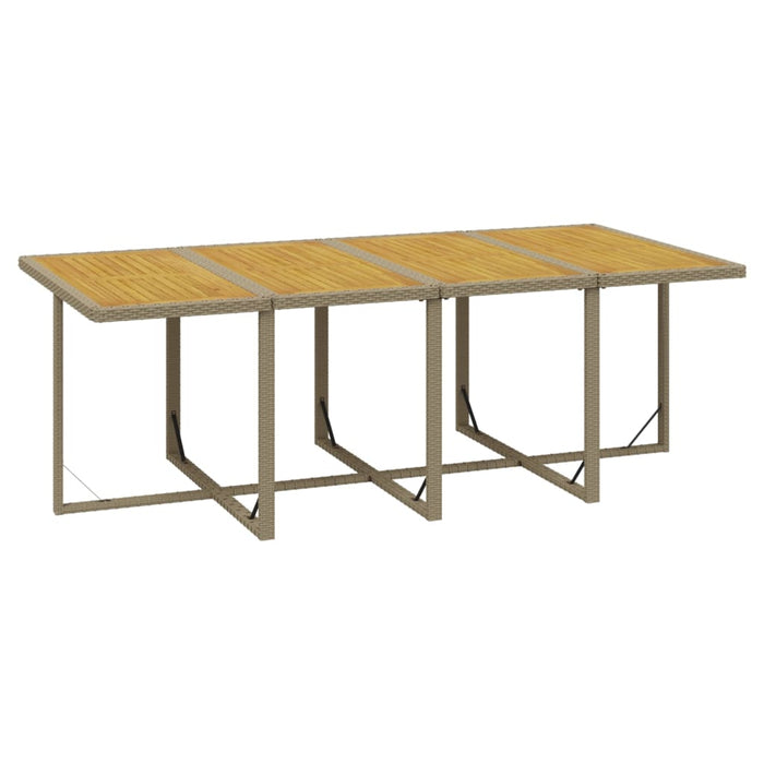 Set mobilier de grădină cu perne, 13 piese, bej, poliratan WALTI