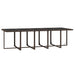 Set mobilier de exterior cu perne, 11 piese, maro, poliratan - WALTI WALTI